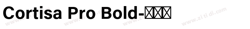 Cortisa Pro Bold字体转换
